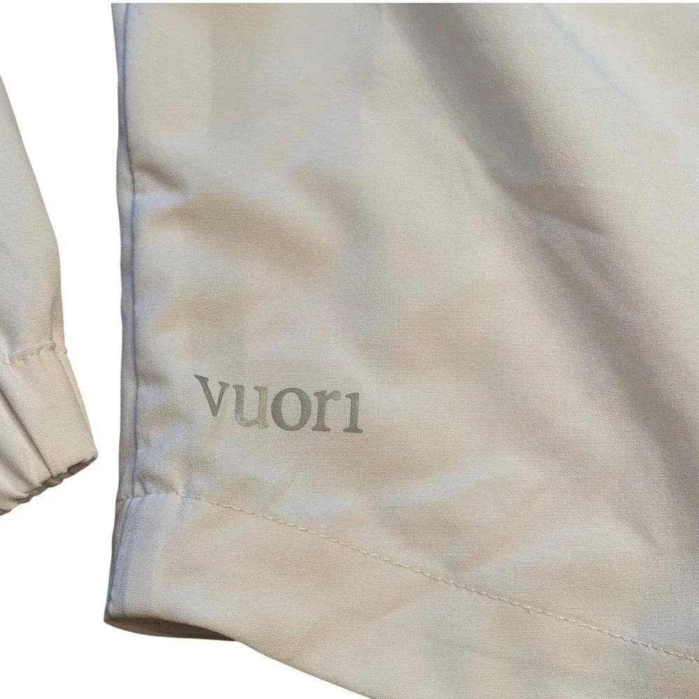 Vuori Venture Track Jacket Men's Size‎ Medium White Full Zip Lightweight